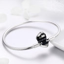 SCB 925 Sterling Silver Bracelet in Classic Style, Size 17.0 for Women