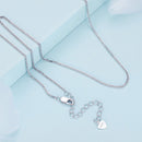 925 Sterling Silver Platinum Plated 45cm Chain Length Necklace for Women