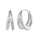 925 Sterling Silver Pavé Setting CZ Earrings for Women