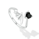 925 Sterling Silver Oxidized Pavé Setting CZ Ring