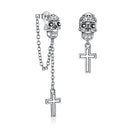 S925 Sterling Silver Oxidized Earrings for Women