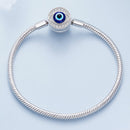 925 Sterling Silver Bracelet with CZ & Resin, Size 17.0