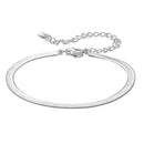 925 Sterling Silver Plated White Gold Bracelet for Unisex