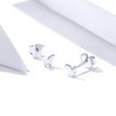 925 Sterling Silver & Platinum Plated Earrings