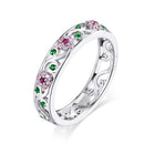 925 Sterling Silver Ring with Pavé Setting CZ - Size 6.0