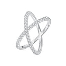 S925 Sterling Silver Moissanite Ring Size 8