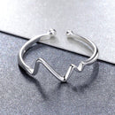 925 Sterling Silver Platinum Plated 0.1cm Ring for Men