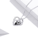S925 Sterling Silver Adjustable Necklace with CZ and Enamel Pendant