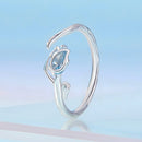 925 Sterling Silver 1.9mm Synthetic Spinel Ring for Women