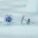 925 Sterling Silver Enamel Earrings for Women