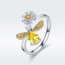 925 Sterling Silver Ring - 0.2cm Width, 1.6*1.5cm Size for Women