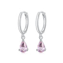 925 Sterling Silver Earrings with Pavé Setting CZ