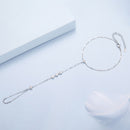925 Sterling Silver White Gold Plated Adjustable Bracelet for Women
