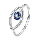 925 Sterling Silver Oxidized Ring with Pavé Setting CZ, 0.9*1.6 cm for Women