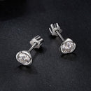 925 Sterling Silver 0.3 Carat Moissanite Earrings for Women