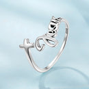 925 Sterling Silver Oxidized Silver Ring for Women