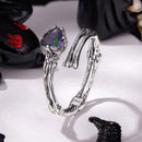 925 Sterling Silver Ring with Heart Design, 0.55cm Heart Size, Women’s Jewelry