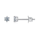 925 Sterling Silver 0.65 Carat Moissanite Earrings for Women