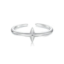 925 Sterling Silver Oxidized Silver 0.12cm Ring for Men