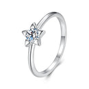 925 Sterling Silver 0.30 Carat Moissanite Ring Size 8