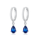 925 Sterling Silver Earrings with Pavé Setting CZ