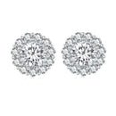 925 Sterling Silver 0.5 Carat Moissanite Earrings for Women