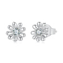 925 Sterling Silver Moissanite 0.3cm Earrings for Women