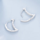 925 Sterling Silver Pave Setting CZ White Gold Plated Earrings for Women