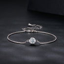 925 Sterling Silver 0.50 Carat Moissanite Bracelet for Women