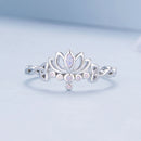 925 Sterling Silver Opal Nanometer Stone Ring Size 6.0 for Women
