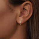 925 Sterling Silver White Gold Plated Earrings