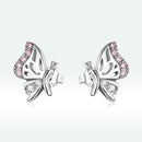 925 Sterling Silver Earrings with CZ in Pavé Setting