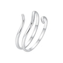 925 Sterling Silver Oxidized Silver Adjustable Ring for Men