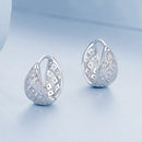 925 Sterling Silver White Gold Plated Pave Setting CZ Earrings 13*6mm for Women