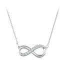 925 Sterling Silver Moissanite 1.5mm Necklace 400+50mm for Women
