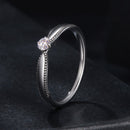 925 Sterling Silver Moissanite Ring Size 6 for Women