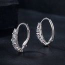 925 Sterling Silver Moissanite Earrings 13*4mm for Women