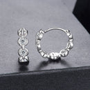 925 Sterling Silver 0.25 Carat Moissanite Hoop Earrings for Women