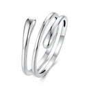 925 Sterling Silver Oxidized Silver Adjustable Rings
