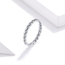 925 Sterling Silver Oxidized 0.20cm Ring Size 9 for Women