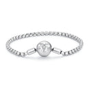925 Sterling Silver Bracelet 19cm with CZ Stones for Women