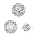 925 Sterling Silver 0.5 Carat Moissanite Earrings for Women