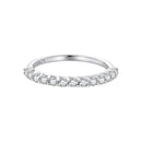 925 Sterling Silver Moissanite 0.03ct Ring Size 6A for Women