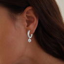 S925 Sterling Silver 0.50 Carat Moissanite Earrings for Women