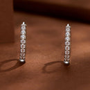 S925 Sterling Silver 2.0mm Moissanite Earrings for Women