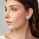 925 Sterling Silver Earrings 1.8*0.5cm for Women