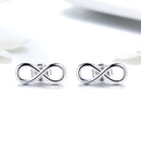 925 Sterling Silver Earrings for Women - 0.6*1.3 cm, Plated Platinum