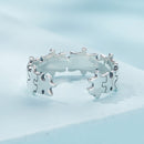 925 Sterling Silver Oxidized 6mm Ring