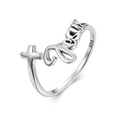 925 Sterling Silver Oxidized Silver Ring for Women