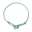 925 Sterling Silver Adjustable Bracelet with CZ and Enamel in Oxidized Finish for Women